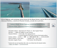 ©Autorské Dielo:Súkromná Diaľnica s Finančnou tov